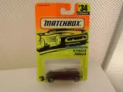 1996 MATCHBOX SUPERFAST #34 PURPLE GRAPE PLYMOUTH PROWLER NEW ON CARD