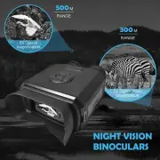 5X8 Zoom Binoculars Day Night Vision Outdoor Hunting HD with Battery & TF Card