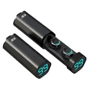 [bluetooth 5.0] T2 TWS Earphone LED Battery Display Smart Touch Binaural Call IPX5 Waterproof BLACK COLOR