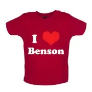 I Love Benson - Baby T-Shirt / Babygrow - Song Singer Fan love Music Gig Concert