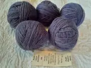 Pacific Meadows Rustic Alpaca DK Yarn 5 Sks Dusty Purple 40 Grams Already Wound