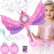 Princess Bubble Wand for Kids Age 3 4 5 6 Years Old: Rechargeable Bubble Mach...