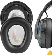 Geekria QuickFit Replacement Ear Pads for JBL Quantum ONE Wireless Headphones Ear Cushions, Headset Earpads, Ear Cups Cover Repair Parts (Black)
