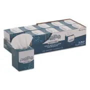 Angel Soft ps Ultra Facial Tissue 2-Ply White 7 3/5 x 8 1/2 96/Box 10