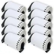 ExtraPrint - 10 x Compatible Continuous Large Labels Rolls DK-22243 DK22243 Compatible with Brother QL1050 QL1050N QL1060 QL1060N QL1100 QL1110NWB 102mm x 30.48m