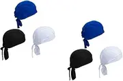 [YARNOW] Breathable Pirate Hat Sports Headwear for Men Lightweight Do Rags for Outdoor Activities Quick Dry Comfortable Cycling Caps