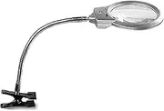 Meichoon Magnifying Lamp with Light,Clamp Magnifier,Clip-on Table Bright LED Lighted Magnifying Glasses,for Reading Diamond Painting Cross Stitch
