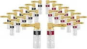 Sewell Silverback Right Angle Banana Plugs, 12 Pairs Quick Connect Gold Plated Speaker Plugs 90 Degree