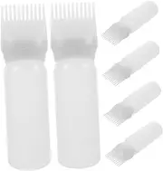 Beavorty Hair Oiling Applicator Bottle Scaled Root Comb Dye Applicator for Hair Oiling
