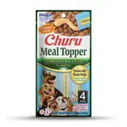 INABA 56 Gram 4 Tubes of Chicken with Cheese Churu Meal Topper for Dogs