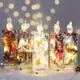 圣誕節電子燈光透明蠟燭led燈電子款仿真火苗創意裝飾道具氛圍燈