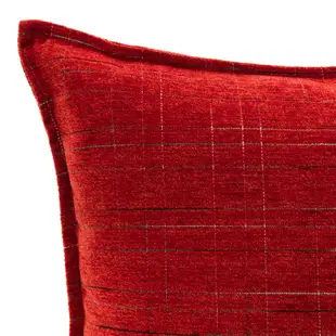 香奈兒絨棉抱枕 45x45cm 紅色款