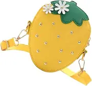 [VALICLUD] Bright Design Strawberry Crossbody and Girls Simple Wallet Multi-Purpose Bag for Coins Keys Cards and Lipsticks Great for Children's