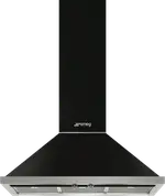 Smeg Portofino 90cm Canopy Rangehood Black