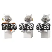 Digital Alarm Clock Space Theme Clock for Organizer Sculpture Dining Table