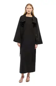 Another Tomorrow Tie Bolero in Black at Nordstrom, Size One Size It