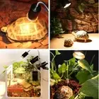 UVA+UVB Reptile Heat Basking Light Bulb Lamp Clip For Turtle Tortoise Lizard 50W
