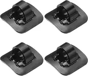 uxcell 4pcs Bicycle C-Clips Clamps Housing Hose Guide Brake Derailleur Shift Cables with Adhesive Seat for MTB, Black