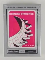 Business Statistics Pocket Computer Program Cassette 26-3516 Radio Shack TRS-80