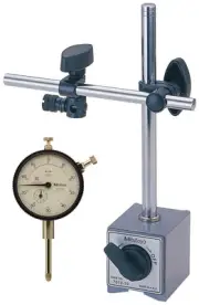 Mitutoyo 64PKA079 Magnetic Stand With Dial Indicator, 1" Travel, 0.001" Graduati
