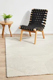 Rug Culture Grey Skandi Geometric Rug