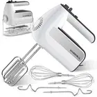 5-Speed Electric Hand Mixer, 800W Handheld Mixer with Turbo for Baking & Cook...