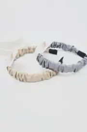 FAUX LEATHER RUCHED HEADBAND