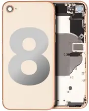Apple iPhone 8 Back Glass GOLD Frame Assembly A+ NEW OEM A1863, A1905, A1906