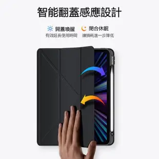 【Kyhome】蘋果 Apple iPad 10 10.9吋 2022版 智慧筆槽皮套 防摔亞克力 變形金剛保護殼(iPad 第 10 代)