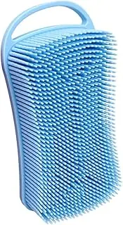 Baluue Silicone Bath Brush Practical Bath Brush Body Scrubbers Face Tools Bathing Accessory Soft Exfoliating Body Bath Massage Tools Face Scrub Scrubber Brush Food Grade Silicone Blue