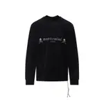 [Mastermind Japan] Mastermind Japan-Black Cotton Velour Long Sleeves Tee-Uomo S STAND