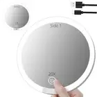 20X/1X Double-Sided Magnifying Mirror with Light, 6-Inch Large Lighted Magnif...