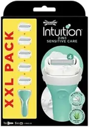 WILKINSON SWORD Intuition Sensitive Care Women's Razor + 5 Replacement Blades