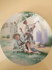 Tom Sawyer Series #1 - "Whitewashing The Fence" - Knowles Collectors Plate