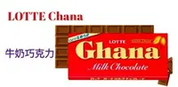 在飛比找樂天市場購物網優惠-LOTTE Chana 加納牛奶巧克力片裝50g(10入/盒