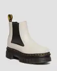 Dr. Martens Women's Audrick Nappa Quad Platform Chelsea Grey Nappa Leather US 10