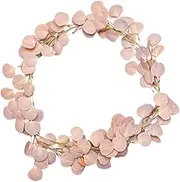 HAWILLOSCH 1PC Imitation Eucalyptus Wreath Lifelike Green Leaf Wall Hanging Decoration for Home Front Door and Photo Props Simulation Garland for Seasonal Decor