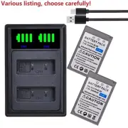 BLS-5 Battery or USB dual Charger for Olympus E-PM1, Stylus 1, Stylus 1s, E-620