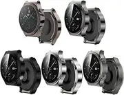 Turnwin intended for Huawei GT2 Pro Screen Protector Case, Electroplating Full of Cover Soft Flexible TPU Silicone Shock-Proof and Scratch-Resistant Protector Cover Case intended for Huawei GT2 Pro Bands Smartwatch (5*Colors)