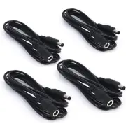 4pcs/pack2m/6.56ft Black 5.5mm x 2.1mm DC Plug Extension Cable DC Extension C...