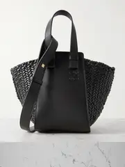 [LOEWE] LOEWE - Hammock Woven Leather Tote Bag - Black - One size One size Black