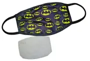 Batman Logo Fashion Mask with PM2.5 Filter Washable and Reusable