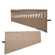 Waxed Canvas Workhorse Tool Roll Bag with Ample Pocket Space for Organization