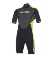 BARE 2mm Velocity Men's Shorty Scuba Diving Dive Shortie Wetsuit Spring Suit SM