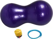 NULYLU Peanut Shape Yoga Ball Thicken PVC Fitness Ball with Inflator for Core Strength Stability and Balance Training for Home and Gym Workouts