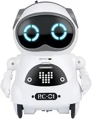 Robot Toys Rechargeable Smart Robot, Kids Talking Toy, Voice Controlled Interaction 8.5x6.5x5cm Dancing and Singing Capabilities Rechargeable Battery for Girls Age 6-12