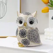 1x Owl decorative patterend statue figurine ornament resin new