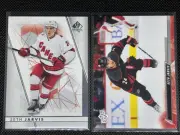 Seth Jarvis Lot of 2 2022-23 SP Authentic & Upper Deck Series 2 Hurricanes