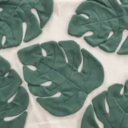Boho Rabbit Bed, Monstera Leaf Resting Mats for Rabbits