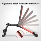 Fitness Weight Workout Bench Adjustable Flat Incline Decline Home Gym Equipment